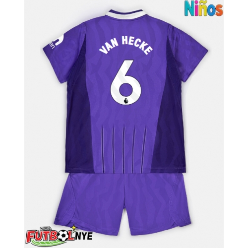 Camiseta Tottenham Hotspur Jan Paul van Hecke #6 Tercera Equipación para niños 2026-27 manga corta (+ pantalones cortos)